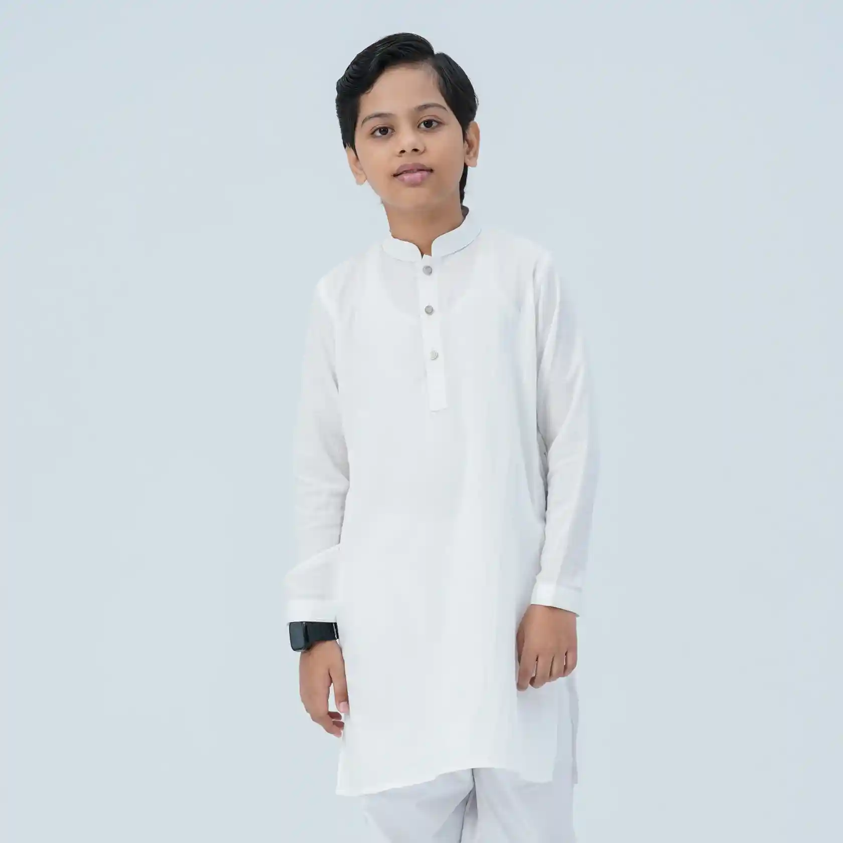 Boy's Cotton White Panjabi